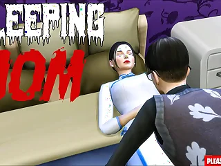 Korean explicit after sharing same room asian step-mom and step-son try sex